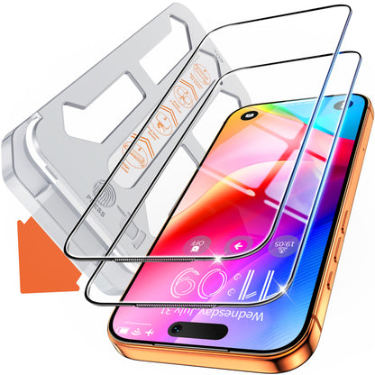 Tentoki Flash Fit Classic HD Clear Glass for iPhone 17 Pro Max - 2 Pack
