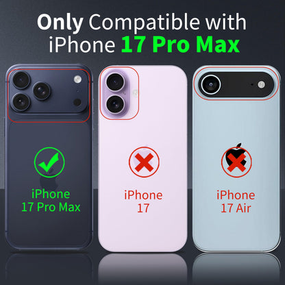 Tentoki Crystal Clear Case for iPhone 17 Pro Max