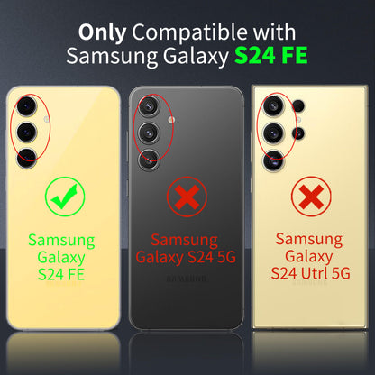 Tentoki Crystal Clear Case for Samsung Galaxy S24 FE