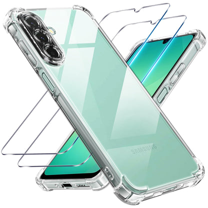 Tentoki Crystal Clear Protection Kit for Samsung Galaxy A26 5G - Case + 2 HD Glass