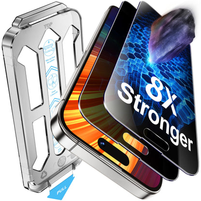Tentoki Flash Fit Pro Privacy Glass for iPhone 14 Pro - 2 Pack