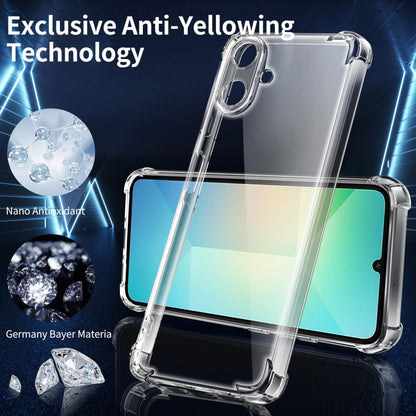 Tentoki Crystal Clear Protection Kit for Samsung Galaxy A06 - Case + 2 HD Glass