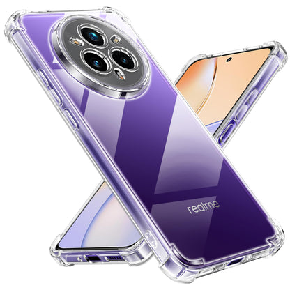 Tentoki Crystal Clear Case for Realme 14 Pro Plus