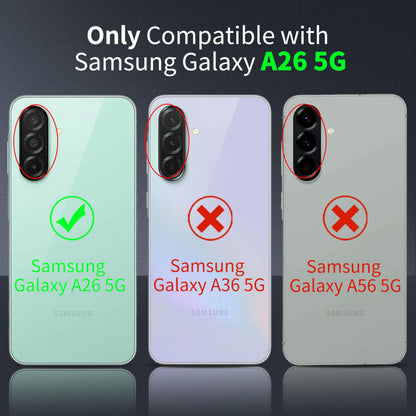 Tentoki Crystal Clear Case for Samsung Galaxy A26 5G
