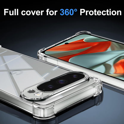 Tentoki Crystal Clear Protection Kit for Google Pixel 9 Pro XL - Case + 2 HD Glass