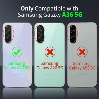 Tentoki Crystal Clear Case for Samsung Galaxy A36 5G