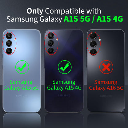 Tentoki Crystal Clear Case for Samsung Galaxy A15 5G / A15 4G