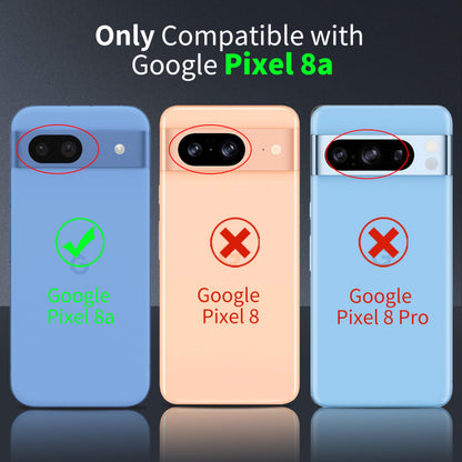Tentoki Crystal Clear Case for Google Pixel 8a
