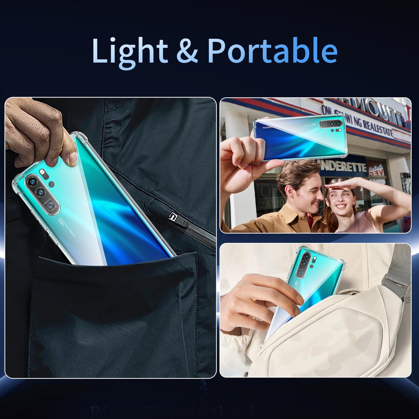Tentoki Crystal Clear Case for Huawei P30 Pro