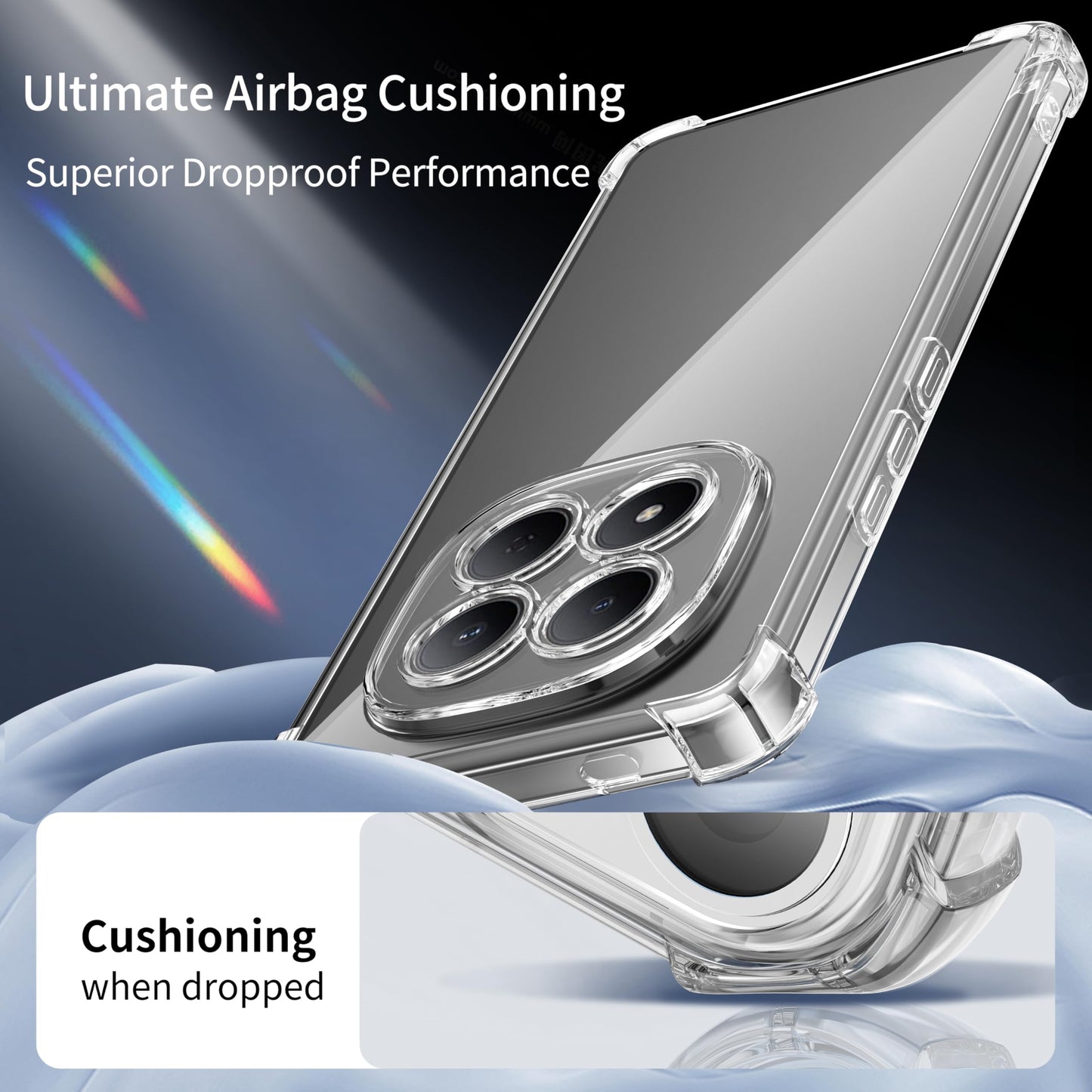 Tentoki Crystal Clear Case for Xiaomi Redmi Note 15 Pro 4G 国外版