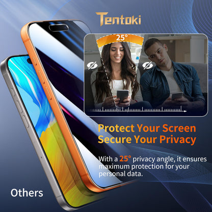 Tentoki Flash Fit Pro Privacy Glass for iPhone 17 Pro Max - 2 Pack