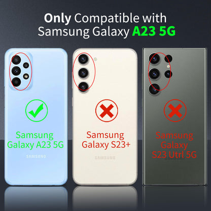 Tentoki Crystal Clear Case for Samsung A23 5G