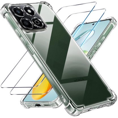 Tentoki Crystal Clear Protection Kit for Honor 200 Smart - Case + 2 HD Glass