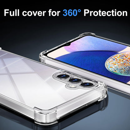 Tentoki Crystal Clear Protection Kit for Samsung Galaxy A14 4G / 5G - Case + 2 HD Glass