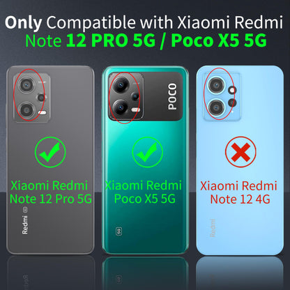 Tentoki Crystal Clear Case for Xiaomi Redmi Note 12 PRO 5G / Poco X5 Pro 5G