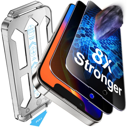 Tentoki Flash Fit Pro Privacy Glass for iPhone 13 / 13 Pro / 14 / 16e - 2 Pack