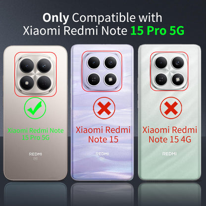 Tentoki Crystal Clear Case for Xiaomi Redmi Note 15 Pro 5G