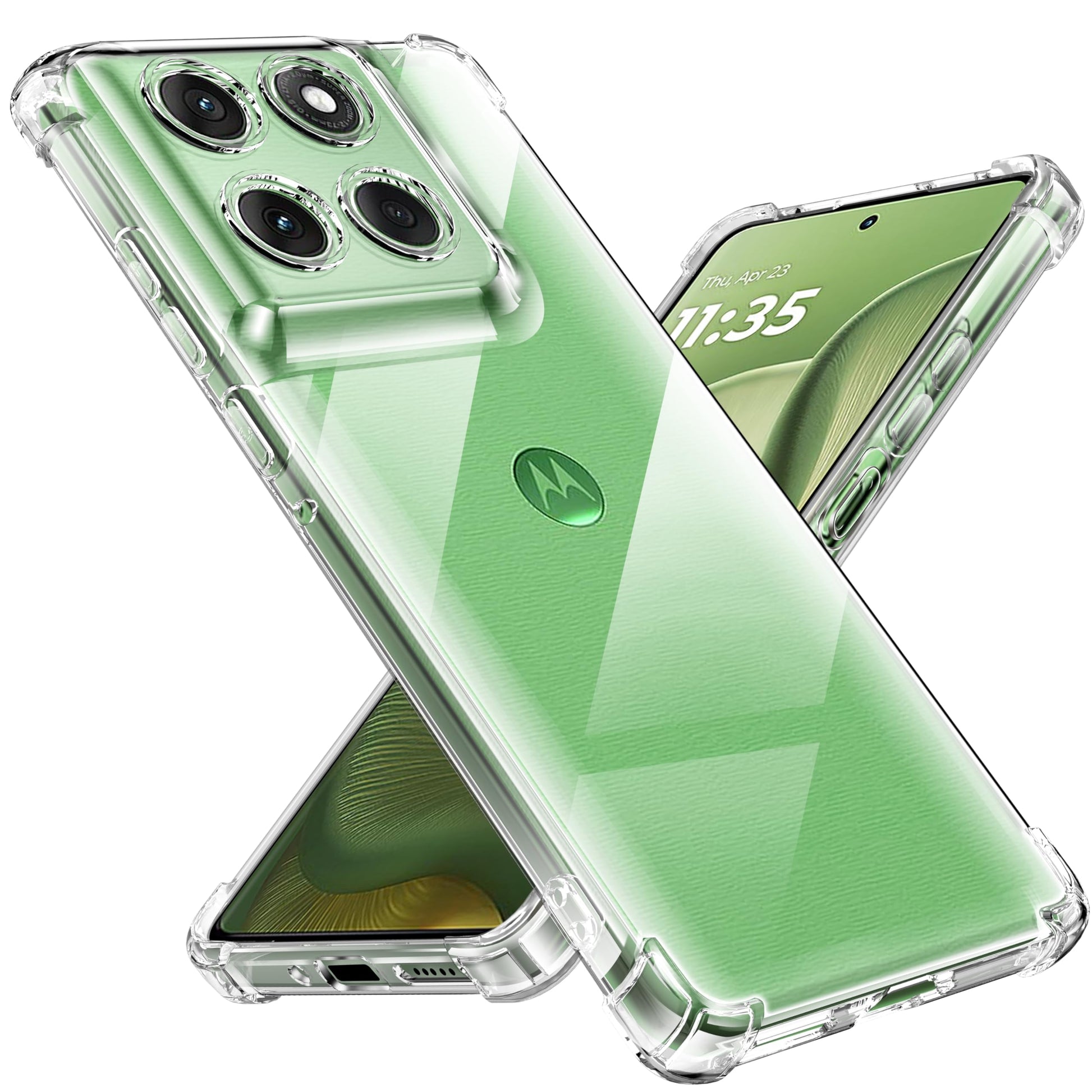 Tentoki Crystal Clear Case for Motorola Edge 60 / 60 Fusion