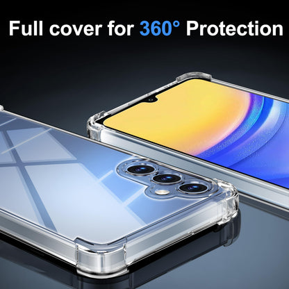 Tentoki Crystal Clear Protection Kit for Samsung Galaxy A15 5G / A15 4G - Case + 2 HD Glass