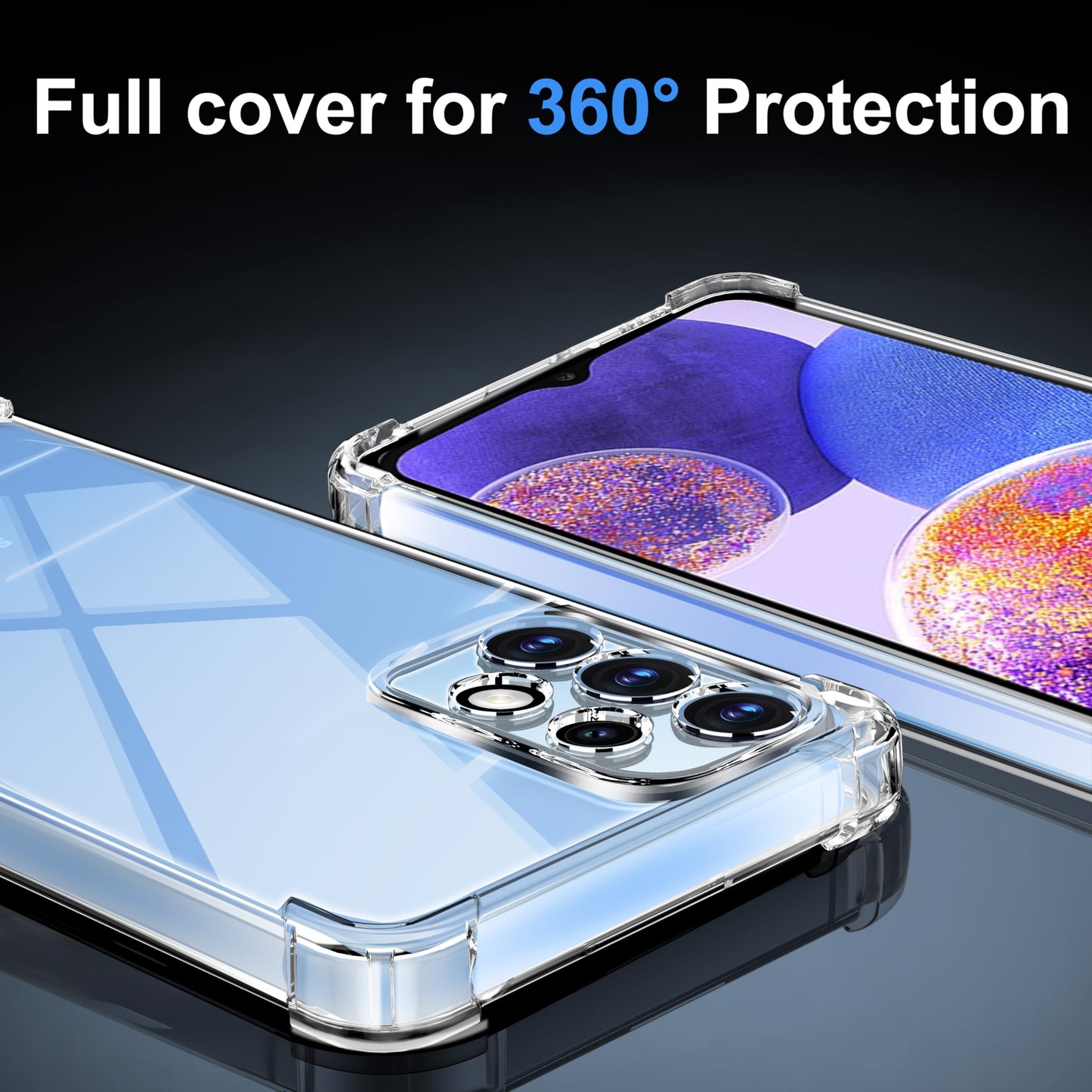 Tentoki Crystal Clear Case for Samsung A23 5G