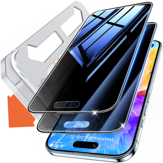 Tentoki Flash Fit Classic Privacy Glass for iPhone 17 Air - 2 Pack