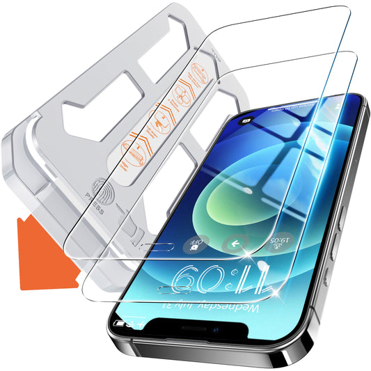 Tentoki Flash Fit Classic HD Clear Glass for iphone12 / 12Pro - 2 Pack