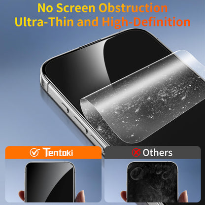 Tentoki Flash Fit Pro Privacy Glass for iPhone 13 Pro Max / iPhone 14 Plus - 2 Pack