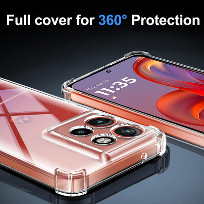 Tentoki Crystal Clear Case for Motorola Edge 50 Neo / Edge 60 Neo