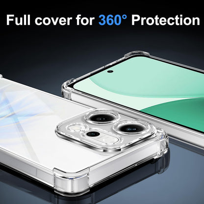 Tentoki Crystal Clear Protection Kit for Oppo Reno 14 - Case + 2 HD Glass