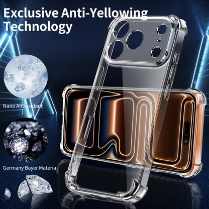 Tentoki Crystal Clear Case for iPhone 17 Pro
