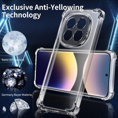 Tentoki Crystal Clear Case for Xiaomi Redmi Note 14 Pro 5G