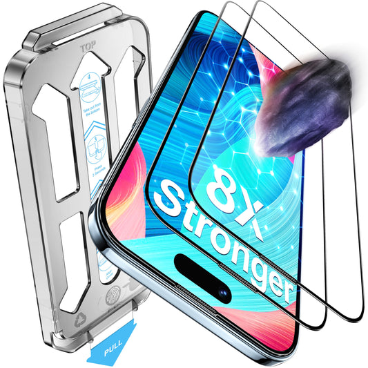 Tentoki Flash Fit Pro HD Clear Glass for iPhone 17 Air - 2 Pack