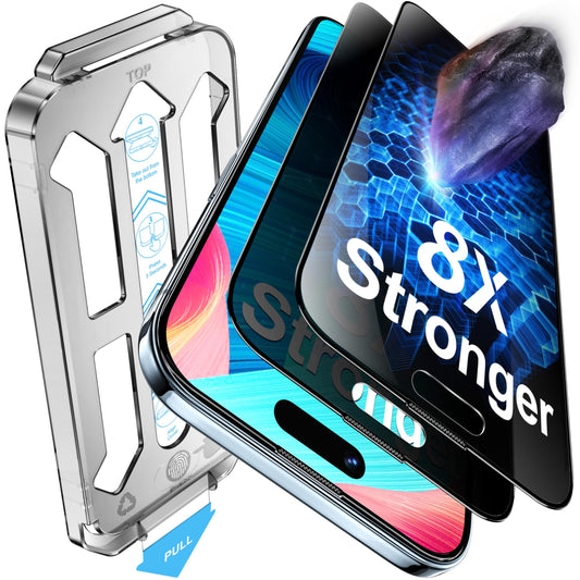 Tentoki Flash Fit Pro Privacy Glass for iPhone 17 Air - 2 Pack