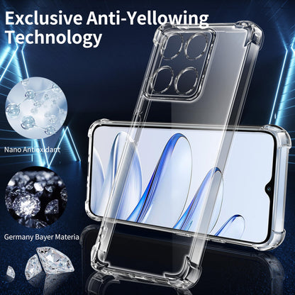 Tentoki Crystal Clear Protection Kit for Honor 70 Lite 5G / Honor X8 5G / Honor X6 5G - Case + 2 HD Glass