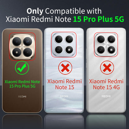 Tentoki Crystal Clear Case for Xiaomi Redmi Note 15 Pro Plus 5G