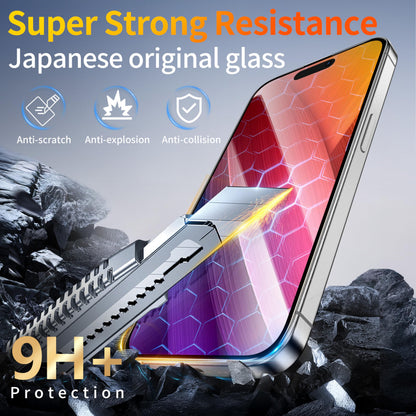 Tentoki Flash Fit Pro HD Clear Glass for iPhone 14 Pro Max - 2 Pack