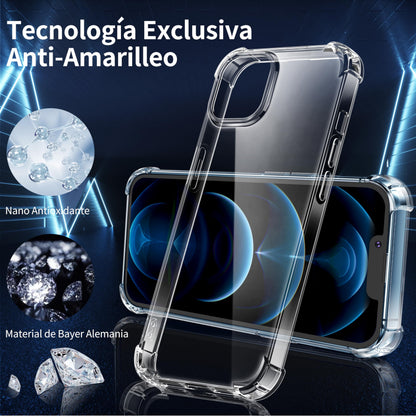 Tentoki Crystal Clear Protection Kit for iPhone 12 Pro - Case + 2 HD Glass