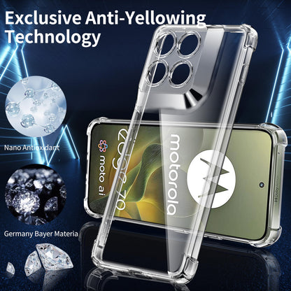 Tentoki Crystal Clear Case for Motorola Edge 70