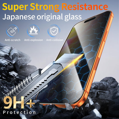 Tentoki Flash Fit Pro Privacy Glass for iPhone 17 Pro - 2 Pack