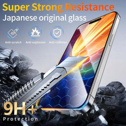 Tentoki Flash Fit Pro HD Clear Glass for iPhone 14 Pro - 2 Pack