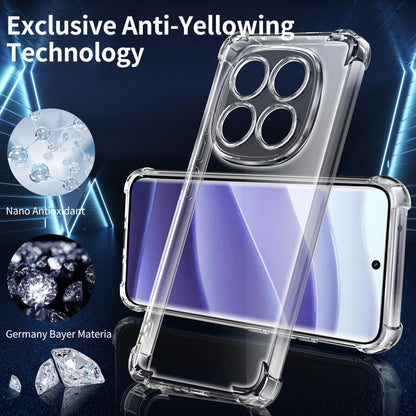 Tentoki Crystal Clear Case for Xiaomi Redmi Note 14 Pro 4G