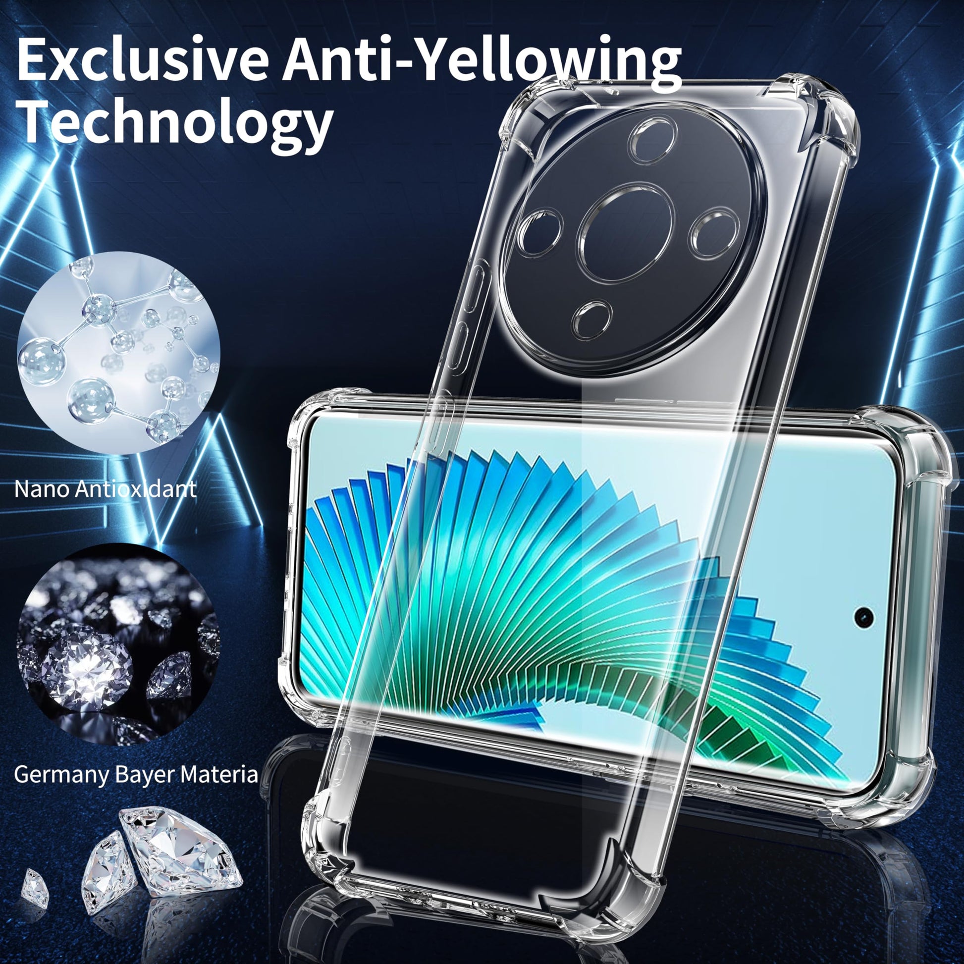 Tentoki Crystal Clear Case for Honor Magic 6 Lite 5G / Honor X9b