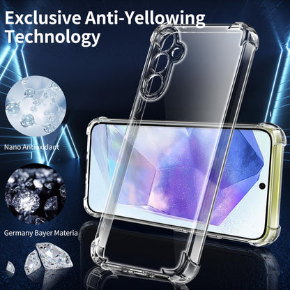 Tentoki Crystal Clear Case for Samsung Galaxy A55 5G