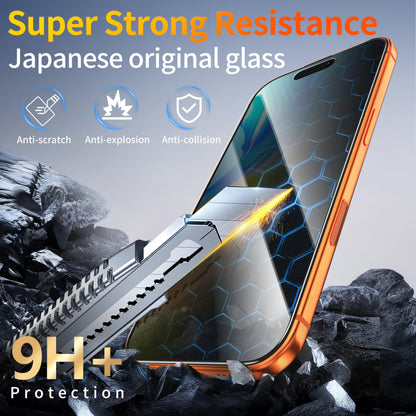Tentoki Flash Fit Pro Privacy Glass for iPhone 17 Pro Max - 2 Pack