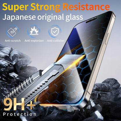 Tentoki Flash Fit Pro Privacy Glass for iPhone 15 Pro - 2 Pack