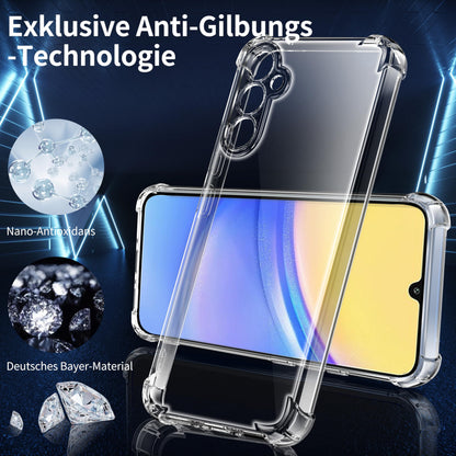 Tentoki Crystal Clear Protection Kit for Samsung Galaxy A15 5G / A15 4G - Case + 2 HD Glass