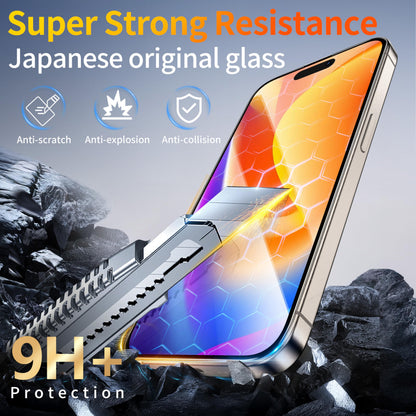 Tentoki Flash Fit Pro HD Clear Glass for iPhone 15 Pro Max - 2 Pack