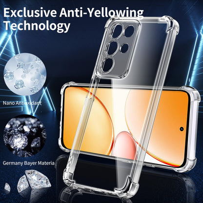 Tentoki Crystal Clear Protection Kit for Realme C85 - Case + 2 HD Glass