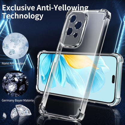 Tentoki Crystal Clear Protection Kit for Honor 200 Lite 5G - Case + 2 HD Glass