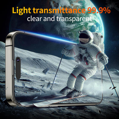 Tentoki Flash Fit Classic HD Clear Glass for iPhone 15 Pro - 2 Pack